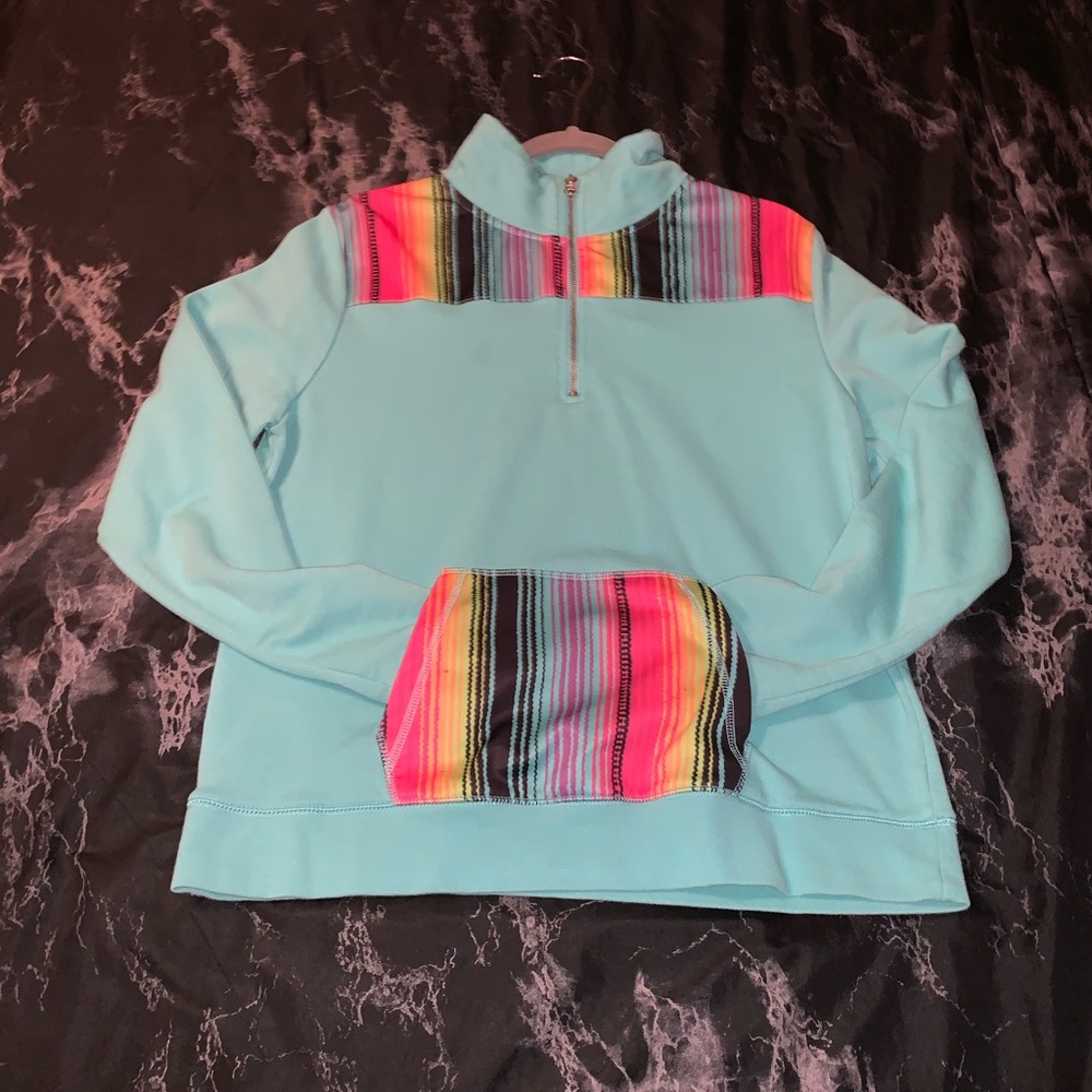 Serape pullover